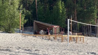 Новые Террасы для Гамаков и Шезлонгов на Озере Ханто